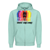 Seafoam dick gregory Zipper Hoodie - linhVisuals