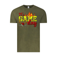 Vintage Olive It's Game Day Softball Vintage Tee - BundleAndBundleShop