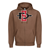 Chestnut san diego state aztecs Zipper Hoodie - linhVisuals