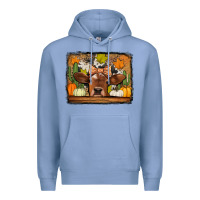 Colony Blue fall cow Premium Hoodie - Jasminsmagicworld