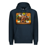 Navy fall cow Premium Hoodie - Jasminsmagicworld