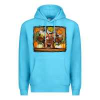 Ocean Blue fall cow Premium Hoodie - Jasminsmagicworld