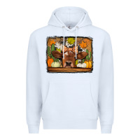 White fall cow Premium Hoodie - Jasminsmagicworld