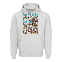 Give Me Coffee With A Side Of Jesus Zipper Hoodie | Teevron