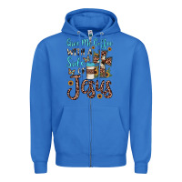 True Royal give me coffee with a side of jesus Zipper Hoodie - JahusDesignShop