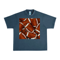 Midnight Navy american football seamless pattern Urban Heavy Tee - BundleAndBundleShop