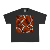Pigment Black american football seamless pattern Urban Heavy Tee - BundleAndBundleShop