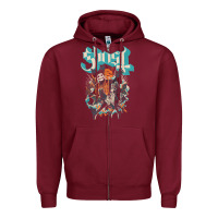Burgundy ghost   impera maestro t shirt Zipper Hoodie - linhVisuals