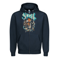 Navy ghost   impera maestro t shirt Zipper Hoodie - linhVisuals