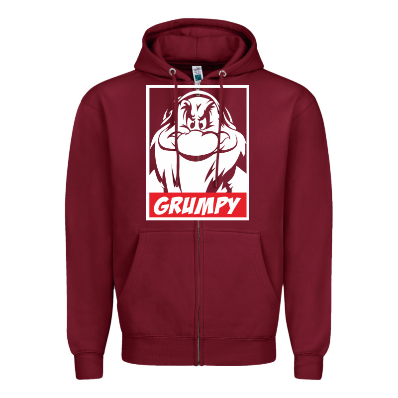 Grumpy Funny Zipper Hoodie by linhVisuals | Teevron