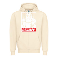 Sandshell grumpy funny Zipper Hoodie - linhVisuals