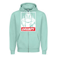 Seafoam grumpy funny Zipper Hoodie - linhVisuals