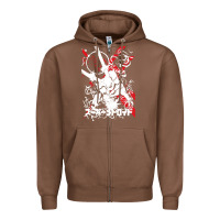 Chestnut #metroid Zipper Hoodie - linhVisuals