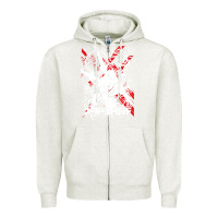 Oatmeal Heather #metroid Zipper Hoodie - linhVisuals
