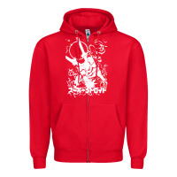 Red #metroid Zipper Hoodie - linhVisuals