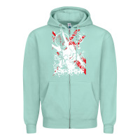 Seafoam #metroid Zipper Hoodie - linhVisuals