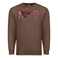 Chestnut xoxo calf and gemstone Premium Sweatshirt - RanaPortraitStore