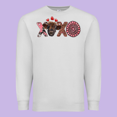 Xoxo Calf And Gemstone Premium Sweatshirt Designed By Ranaportraitstore