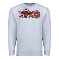 Heather Grey xoxo calf and gemstone Premium Sweatshirt - RanaPortraitStore