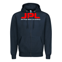 Navy jpl Zipper Hoodie - linhVisuals