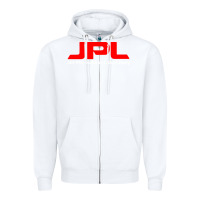 White jpl Zipper Hoodie - linhVisuals