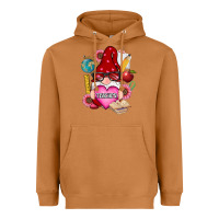 Meerkat valentines day teacher gnome Heavyweight Hoodie - RanaPortraitStore