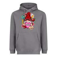 Storm valentines day teacher gnome Heavyweight Hoodie - RanaPortraitStore