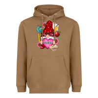 Toasted Coconut valentines day teacher gnome Heavyweight Hoodie - RanaPortraitStore