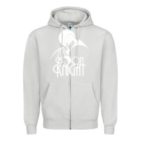 Dove Grey moon knight pop culture geekdom Zipper Hoodie - linhVisuals