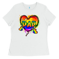 White Dad pride Ladies Tee - FaDigitalArtStudio