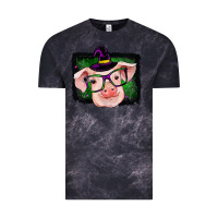 Cloud Black pig halloween Vintage Tee - RanaPortraitStore
