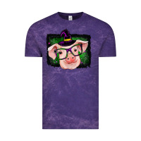 Cloud Purple pig halloween Vintage Tee - RanaPortraitStore
