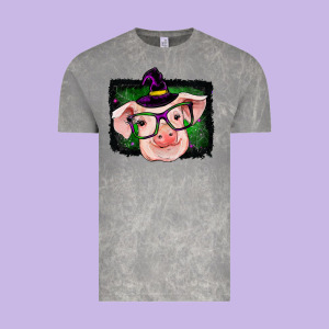 Pig Halloween Vintage Tee Designed By Ranaportraitstore