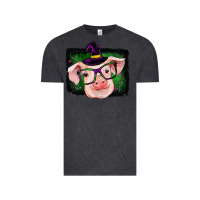 Vintage Black pig halloween Vintage Tee - RanaPortraitStore
