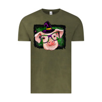 Vintage Olive pig halloween Vintage Tee - RanaPortraitStore