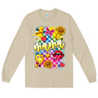Mushroom Mama Long Sleeve Tee - CowhideDigitalArt
