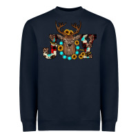 Navy christmas joy Heavyweight Sweatshirt - JahusDesignShop