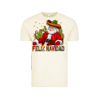 Vintage Arctic Feliz Navidad Santa With Cactus Vintage Tee - BundleAndBundleShop