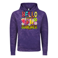 Cloud Purple Hello Sweet Summer Time Vintage Hoodie - CowhideDigitalArt