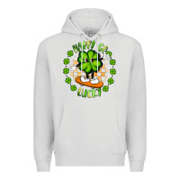 Dove Grey happy go lucky Premium Hoodie - Artiststas