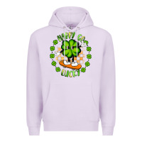 Lilac happy go lucky Premium Hoodie - Artiststas