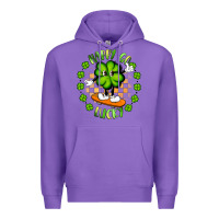 Purple happy go lucky Premium Hoodie - Artiststas