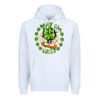 White happy go lucky Premium Hoodie - Artiststas