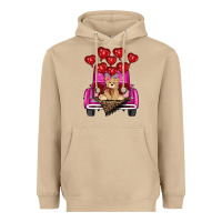 Mushroom valentines day tedybear truck Heavyweight Hoodie - RanaPortraitStore