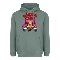 Sage valentines day tedybear truck Heavyweight Hoodie - RanaPortraitStore