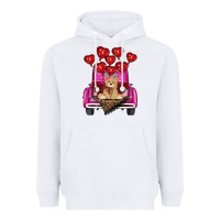 White valentines day tedybear truck Heavyweight Hoodie - RanaPortraitStore