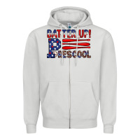 Dove Grey batter up preschool Zipper Hoodie - JahusDesignShop