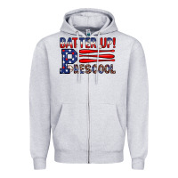 Heather Grey batter up preschool Zipper Hoodie - JahusDesignShop