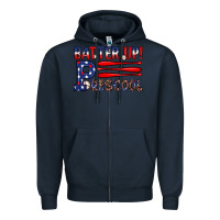 Navy batter up preschool Zipper Hoodie - JahusDesignShop