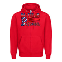 Red batter up preschool Zipper Hoodie - JahusDesignShop